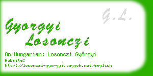 gyorgyi losonczi business card