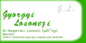 gyorgyi losonczi business card